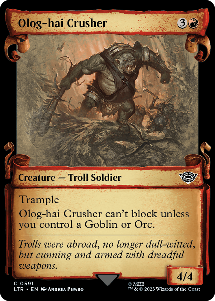 Olog-Hai Crusher [The Lord of the Rings: Tales of Middle-Earth Showcase Scrolls] | Grognard Games