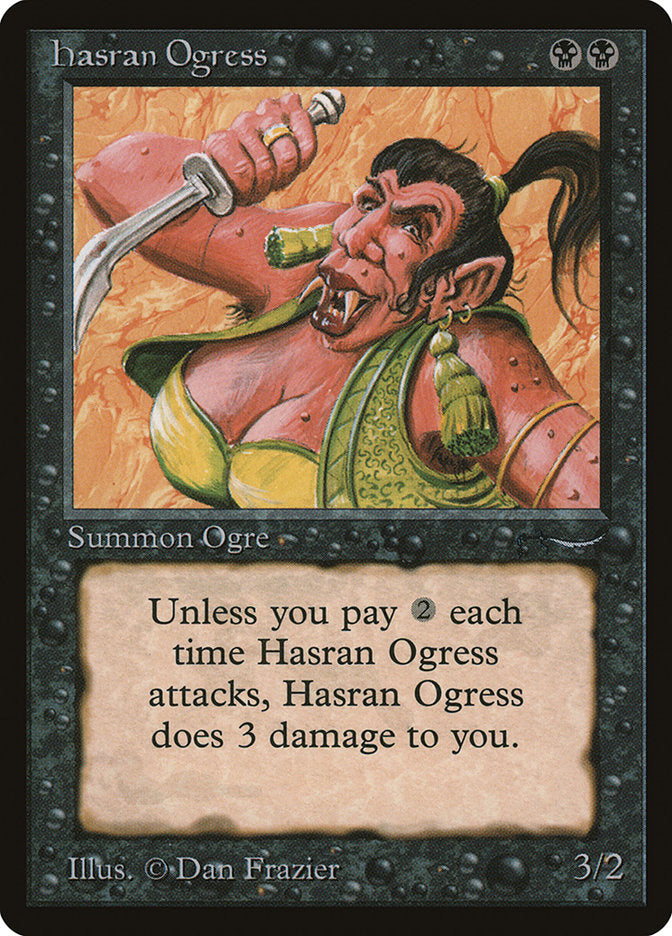 Hasran Ogress (Dark Mana Cost) [Arabian Nights] | Grognard Games