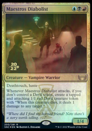 Maestros Diabolist [Streets of New Capenna Prerelease Promos] | Grognard Games