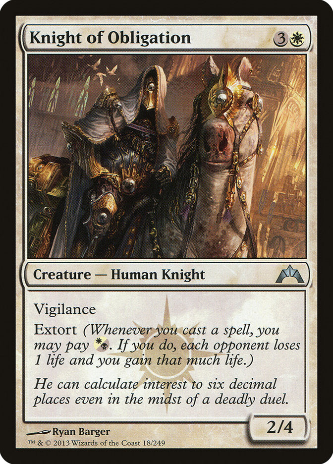 Knight of Obligation [Gatecrash] | Grognard Games