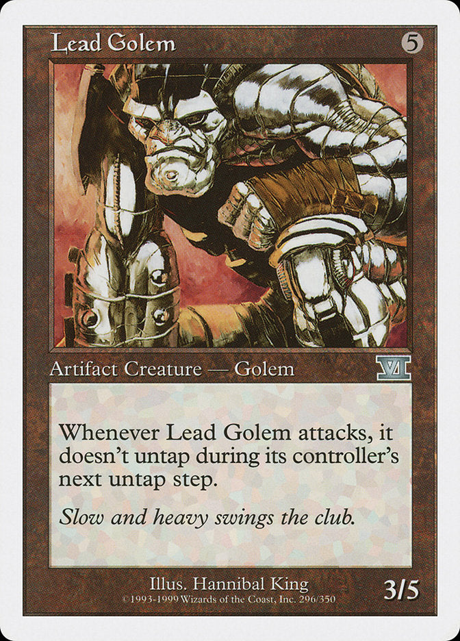 Lead Golem [Classic Sixth Edition] | Grognard Games