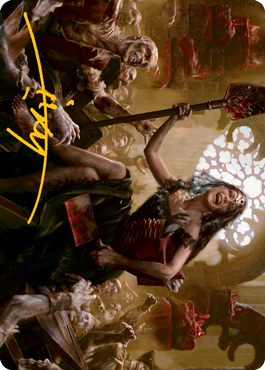 Gisa, Glorious Resurrector Art Card (Gold-Stamped Signature) [Innistrad: Midnight Hunt Art Series] | Grognard Games