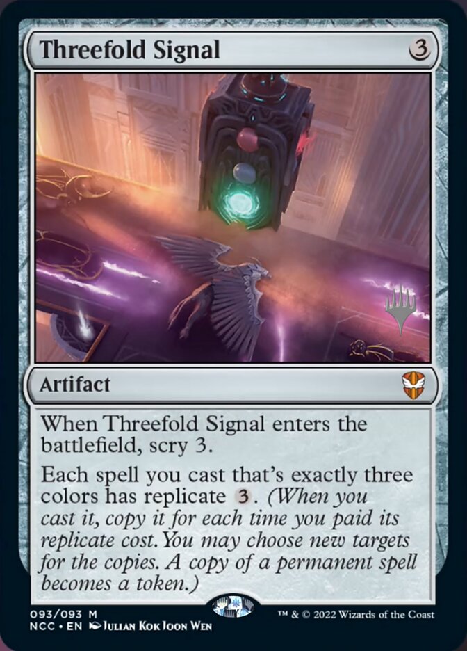 Threefold Signal (Promo Pack) [Streets of New Capenna Commander Promos] | Grognard Games