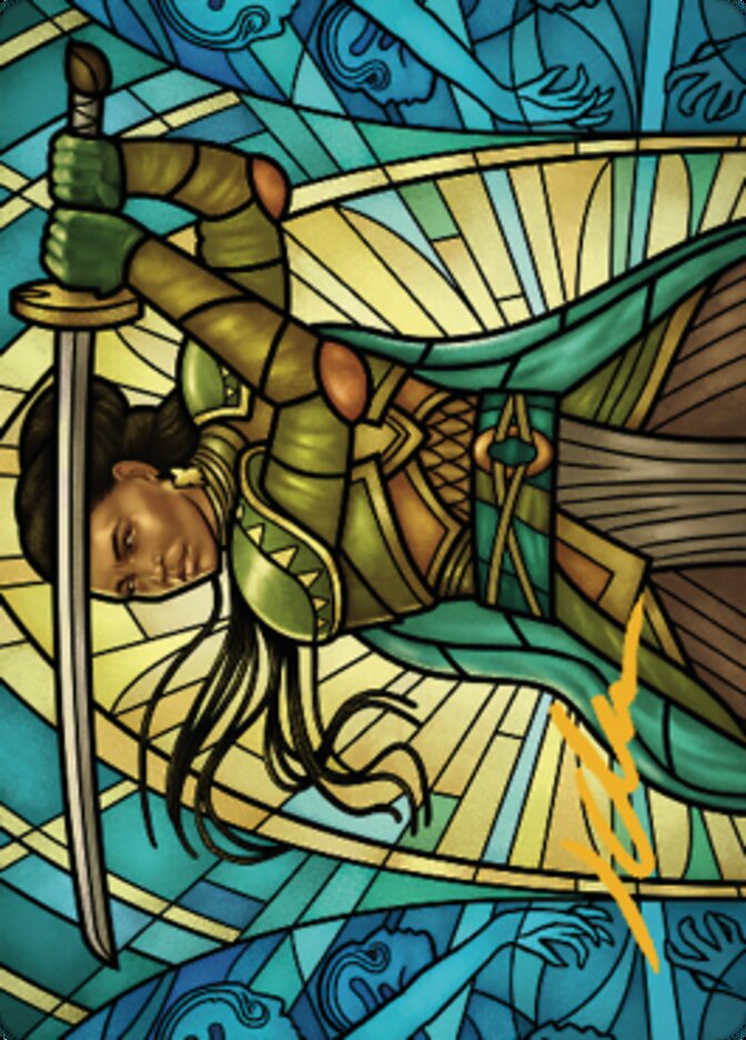 Shanna, Purifying Blade Art Card 2 (Gold-Stamped Signature) [Dominaria United Art Series] | Grognard Games