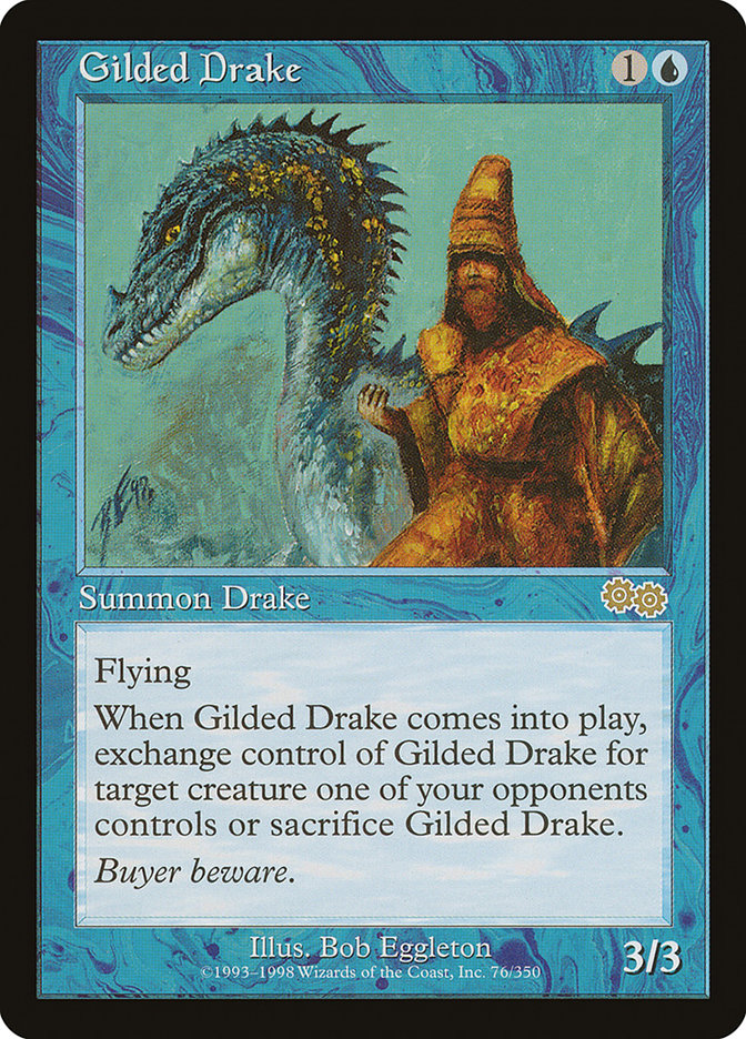 Gilded Drake [Urza's Saga] | Grognard Games