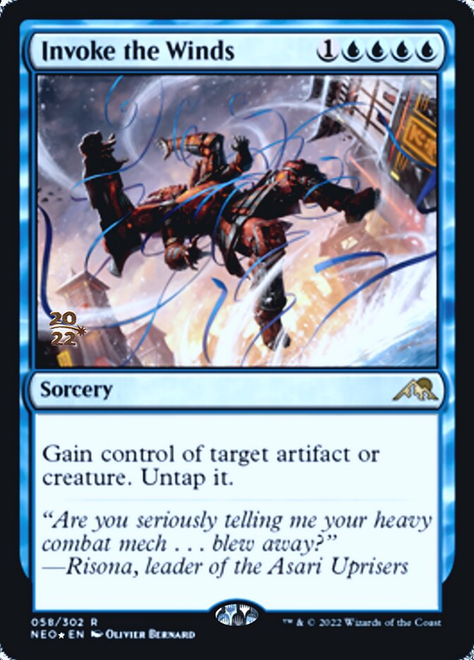 Invoke the Winds [Kamigawa: Neon Dynasty Prerelease Promos] | Grognard Games