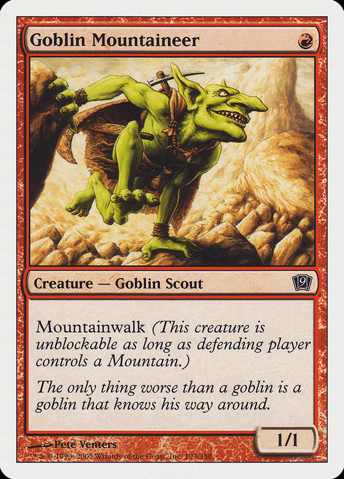 Goblin Mountaineer [Ninth Edition] | Grognard Games