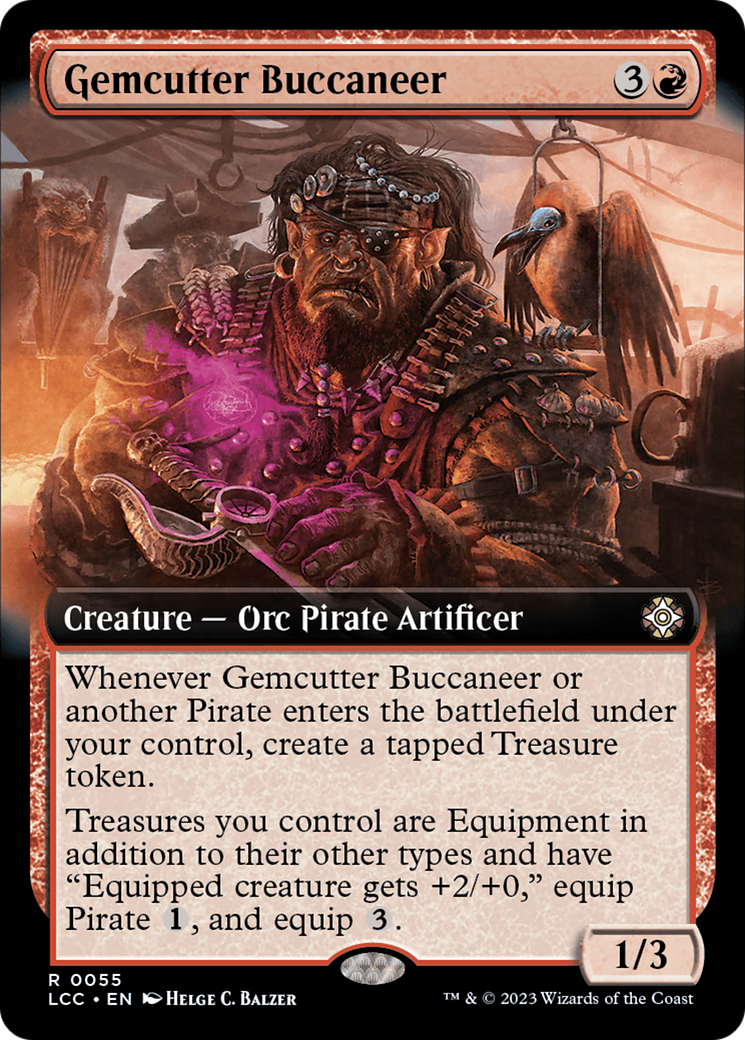 Gemcutter Buccaneer (Extended Art) [The Lost Caverns of Ixalan Commander] | Grognard Games