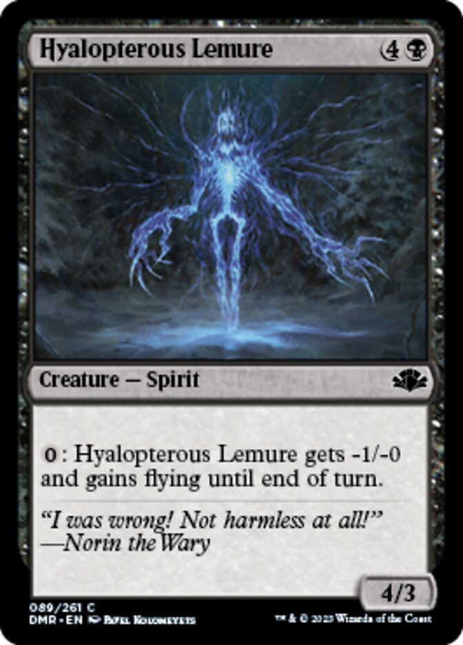 Hyalopterous Lemure [Dominaria Remastered] | Grognard Games