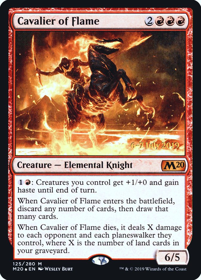 Cavalier of Flame  [Core Set 2020 Prerelease Promos] | Grognard Games