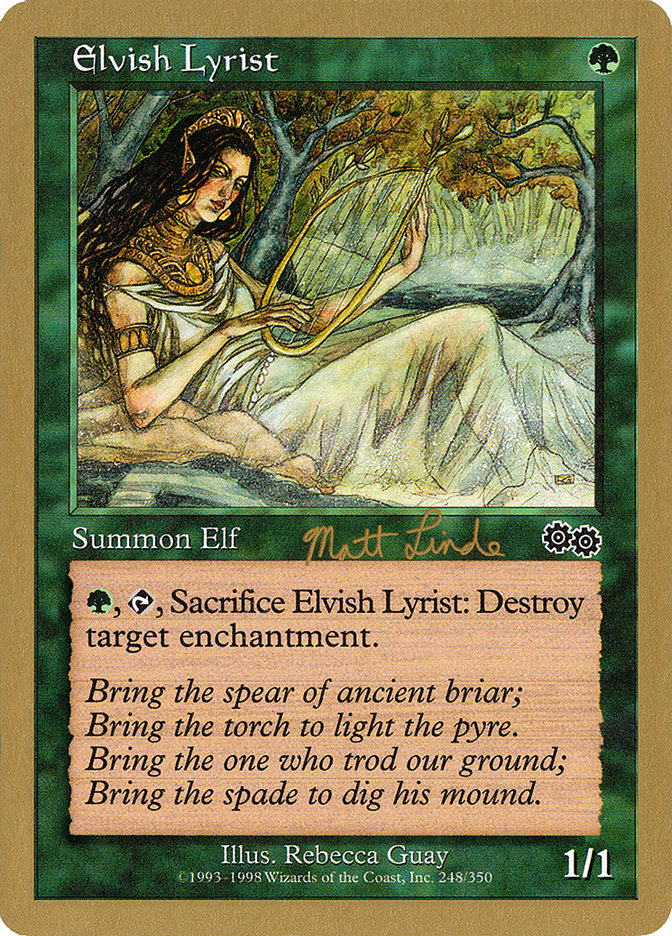 Elvish Lyrist (Matt Linde) [World Championship Decks 1999] | Grognard Games