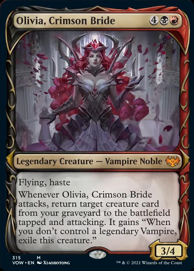 Olivia, Crimson Bride (Showcase Fang Frame) [Innistrad: Crimson Vow] | Grognard Games