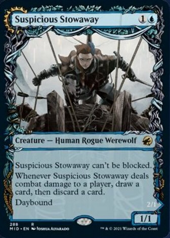 Suspicious Stowaway // Seafaring Werewolf (Showcase Equinox) [Innistrad: Midnight Hunt] | Grognard Games