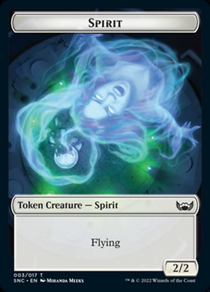 Devil // Spirit Double-sided Token [Streets of New Capenna Tokens] | Grognard Games