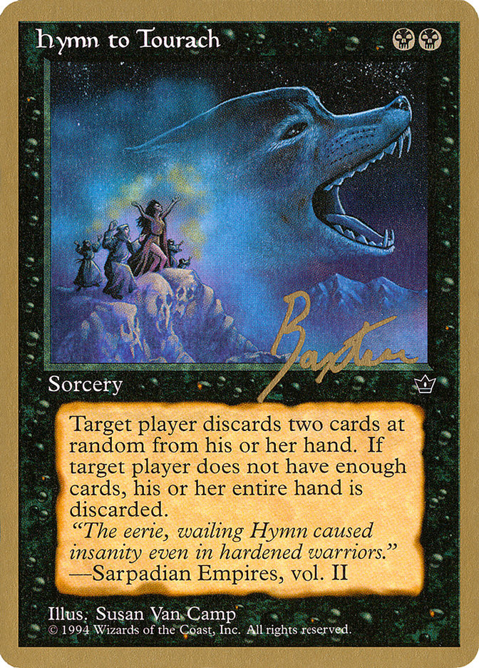 Hymn to Tourach (Wolf) (George Baxter) [Pro Tour Collector Set] | Grognard Games