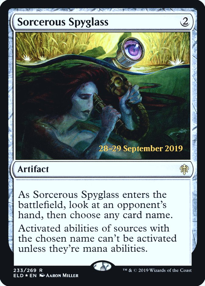 Sorcerous Spyglass  [Throne of Eldraine Prerelease Promos] | Grognard Games