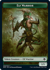 Dragon // Elf Warrior Double-Sided Token [Game Night: Free-for-All Tokens] | Grognard Games