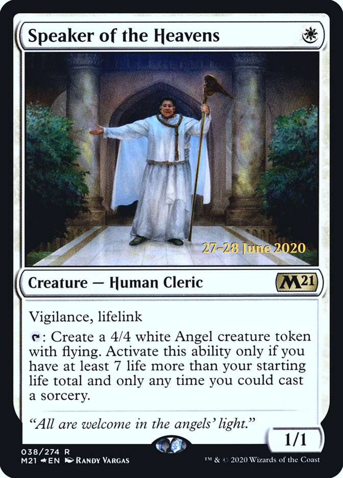 Speaker of the Heavens  [Core Set 2021 Prerelease Promos] | Grognard Games