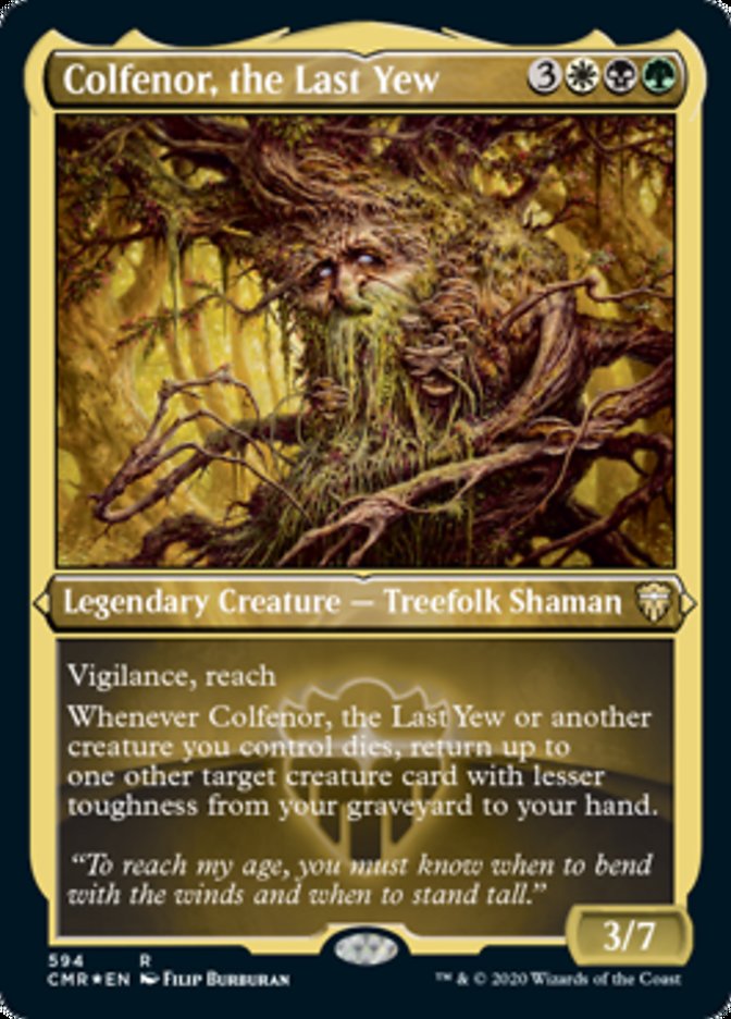 Colfenor, the Last Yew (Etched) [Commander Legends] | Grognard Games