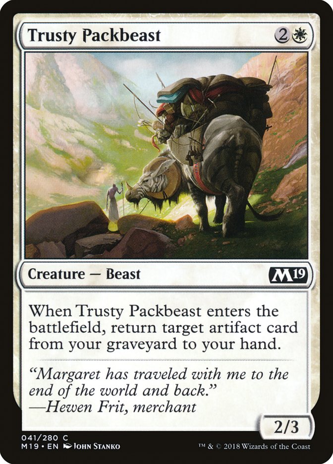 Trusty Packbeast [Core Set 2019] | Grognard Games