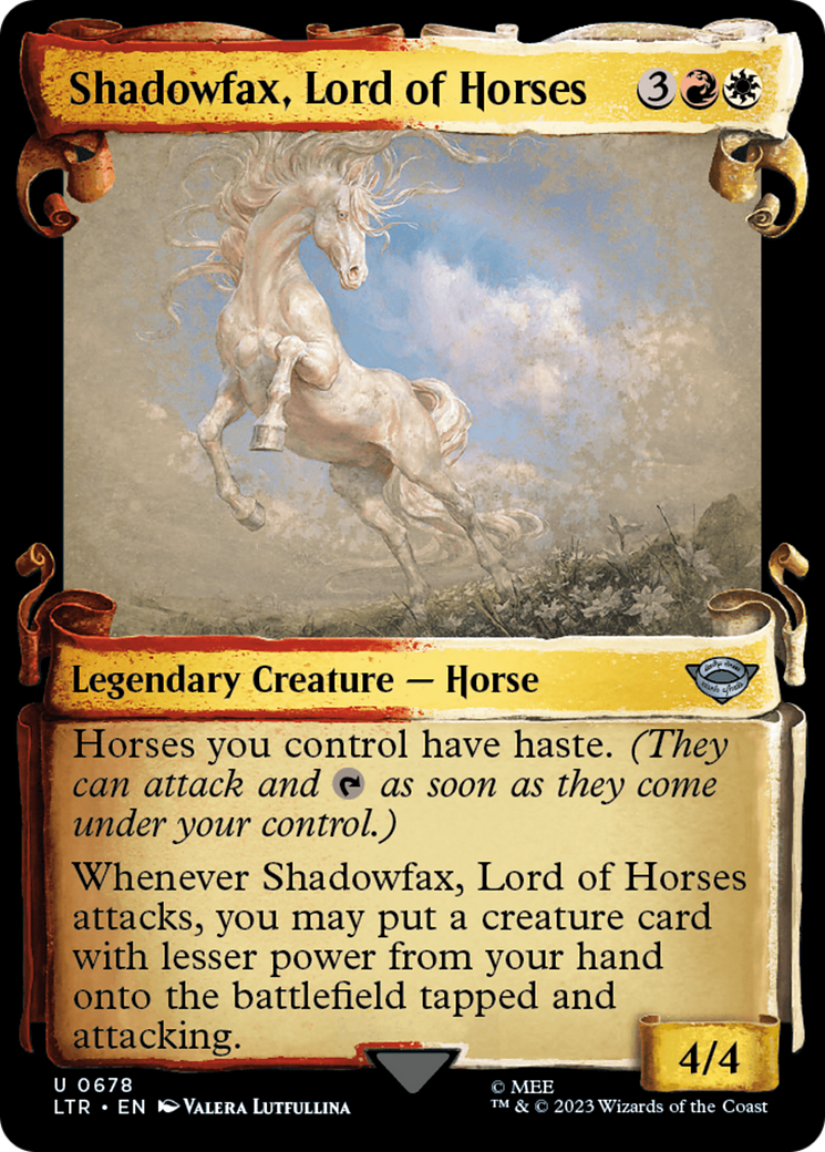 Shadowfax, Lord of Horses [The Lord of the Rings: Tales of Middle-Earth Showcase Scrolls] | Grognard Games