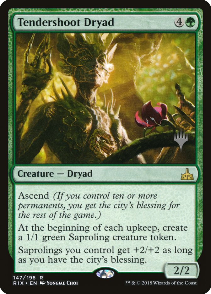 Tendershoot Dryad (Promo Pack) [Rivals of Ixalan Promos] | Grognard Games