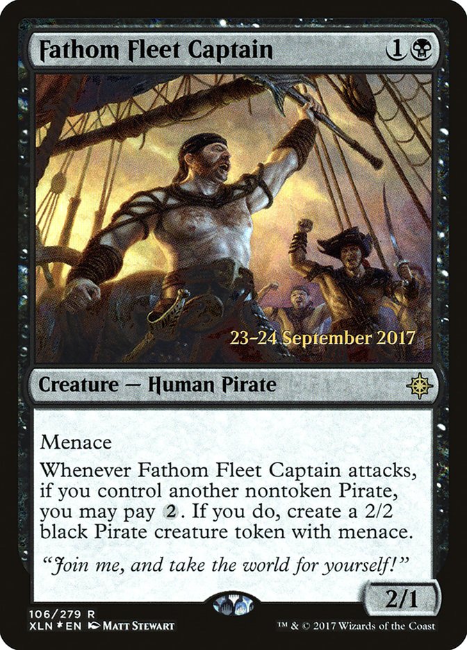 Fathom Fleet Captain  [Ixalan Prerelease Promos] | Grognard Games