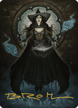 Tasha, the Witch Queen Art Card (76) (Gold-Stamped Signature) [Commander Legends: Battle for Baldur's Gate Art Series] | Grognard Games