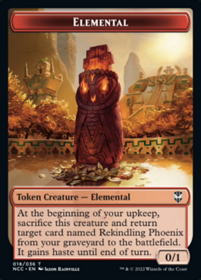 Elemental (018) // Copy Double-sided Token [Streets of New Capenna Commander Tokens] | Grognard Games