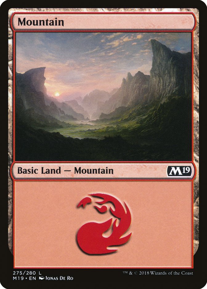 Mountain (275) [Core Set 2019] | Grognard Games