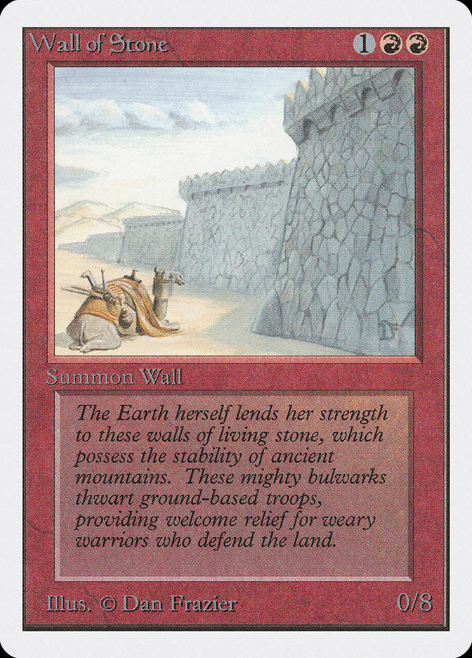 Wall of Stone [Unlimited Edition] | Grognard Games