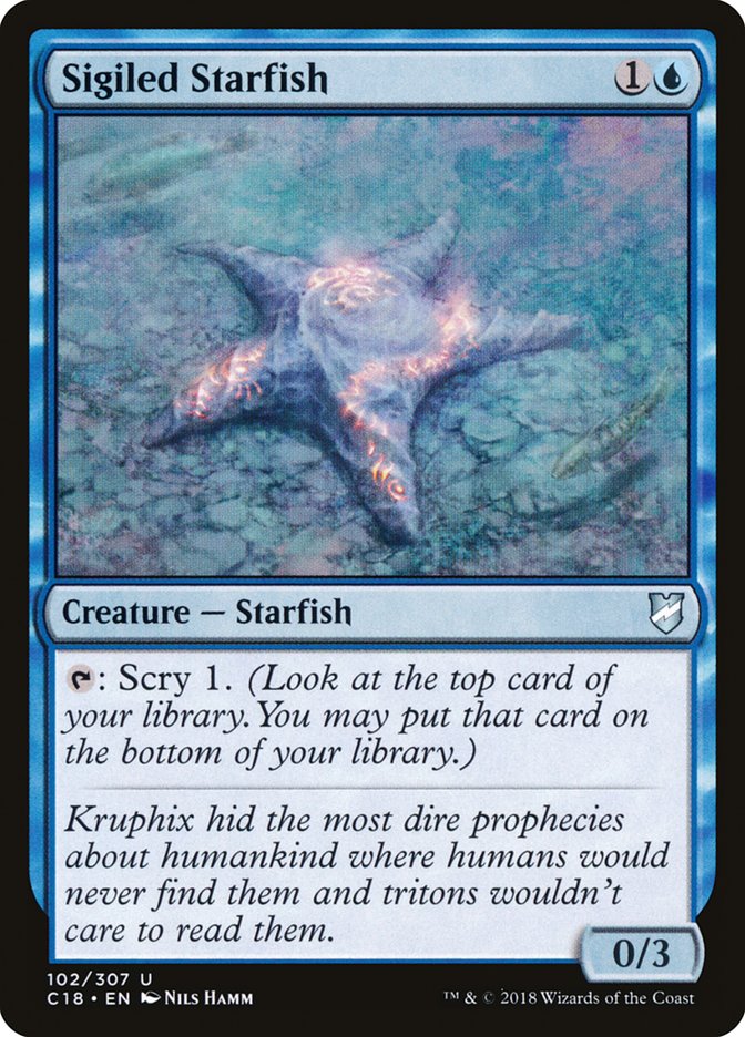 Sigiled Starfish [Commander 2018] | Grognard Games