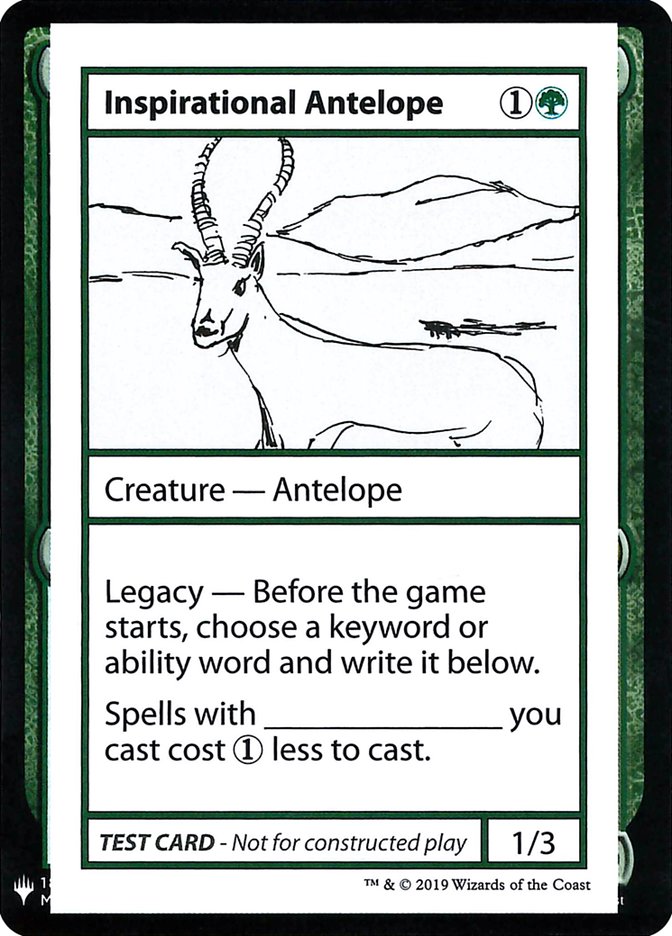 Inspirational Antelope [Mystery Booster Playtest Cards] | Grognard Games