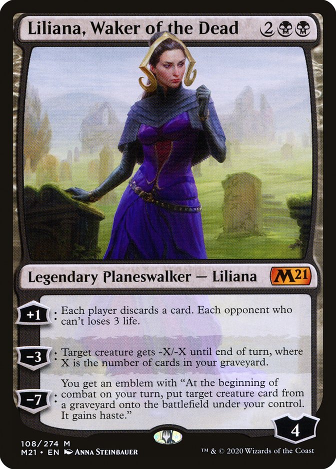 Liliana, Waker of the Dead [Core Set 2021] | Grognard Games