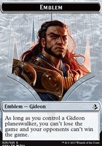 Emblem - Gideon of the Trials // Zombie Token [Amonkhet Tokens] | Grognard Games