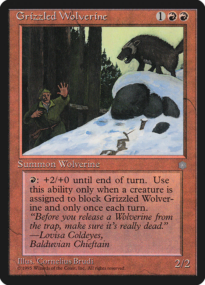 Grizzled Wolverine [Ice Age] | Grognard Games