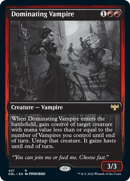 Dominating Vampire [Innistrad: Double Feature] | Grognard Games