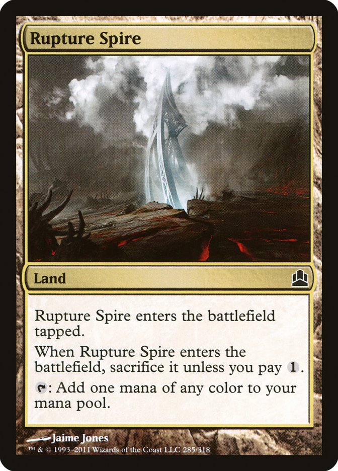 Rupture Spire [Commander 2011] | Grognard Games