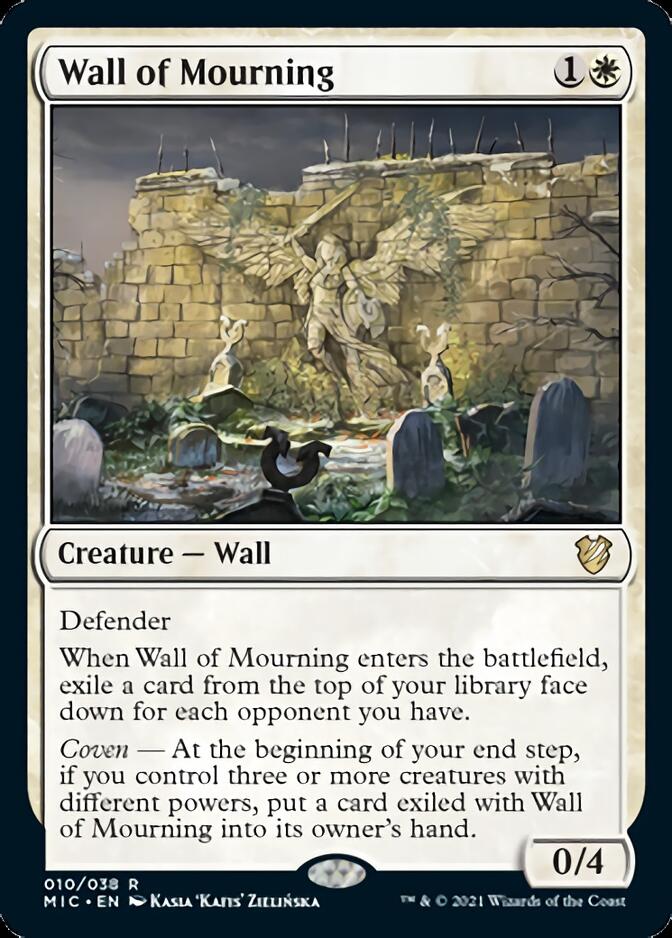 Wall of Mourning [Innistrad: Midnight Hunt Commander] | Grognard Games