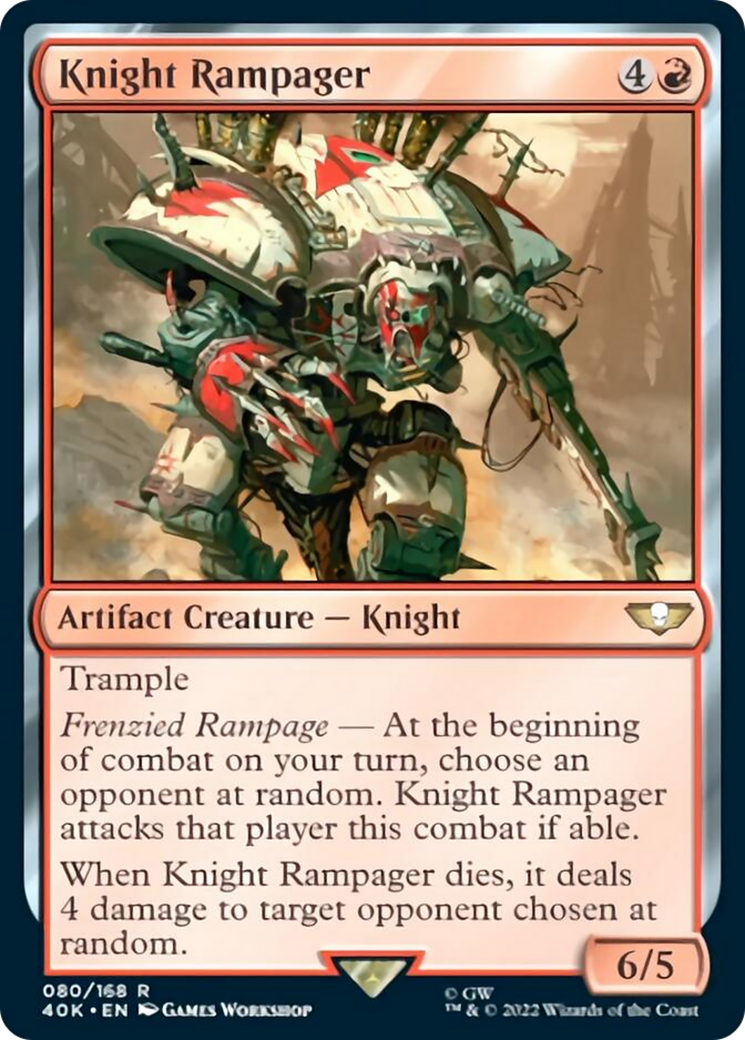 Knight Rampager (Surge Foil) [Universes Beyond: Warhammer 40,000] | Grognard Games