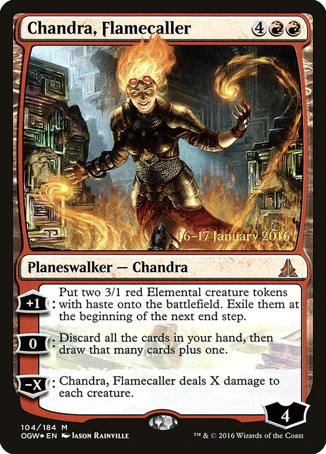 Chandra, Flamecaller [Oath of the Gatewatch Prerelease Promos] | Grognard Games