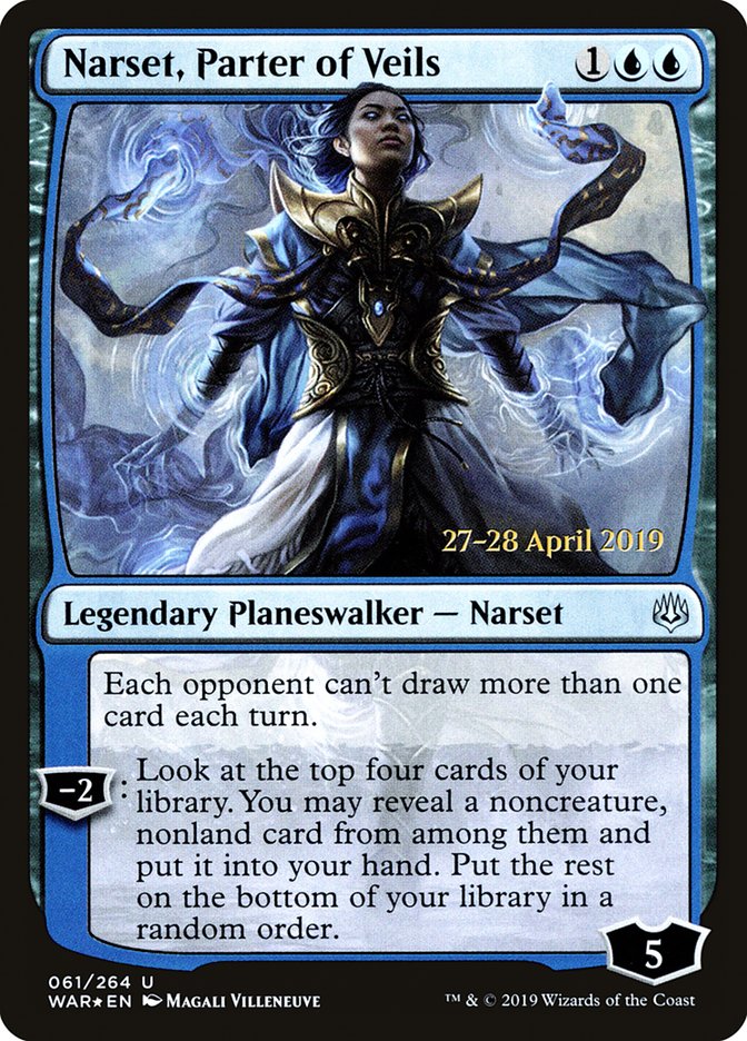 Narset, Parter of Veils  [War of the Spark Prerelease Promos] | Grognard Games