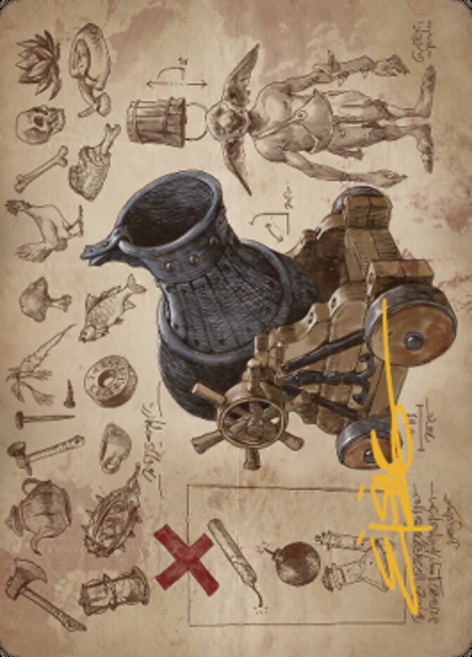 Goblin Charbelcher Art Card (Gold-Stamped Signature) [The Brothers' War Art Series] | Grognard Games