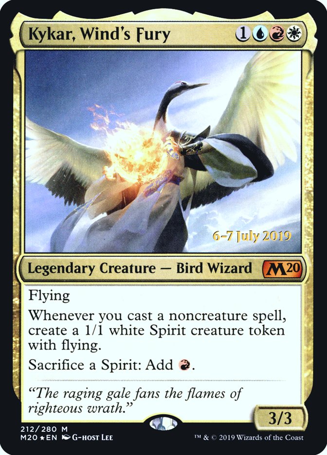 Kykar, Wind's Fury  [Core Set 2020 Prerelease Promos] | Grognard Games