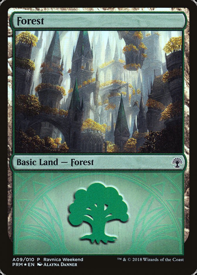 Forest (A09) [Guilds of Ravnica Ravnica Weekend] | Grognard Games