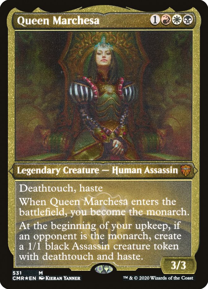 Queen Marchesa (Etched) [Commander Legends] | Grognard Games