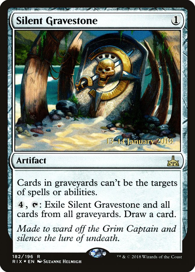 Silent Gravestone [Rivals of Ixalan Prerelease Promos] | Grognard Games