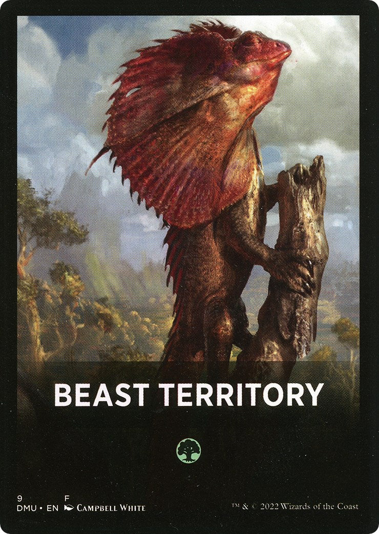 Beast Territory Theme Card [Dominaria United Tokens] | Grognard Games