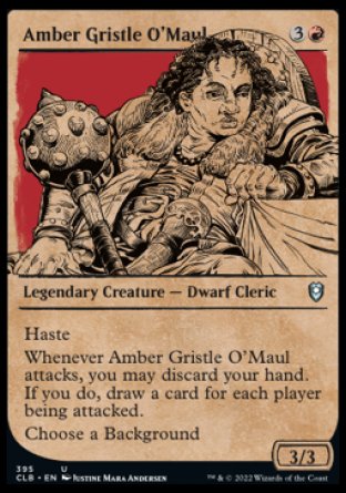 Amber Gristle O'Maul (Showcase) [Commander Legends: Battle for Baldur's Gate] | Grognard Games