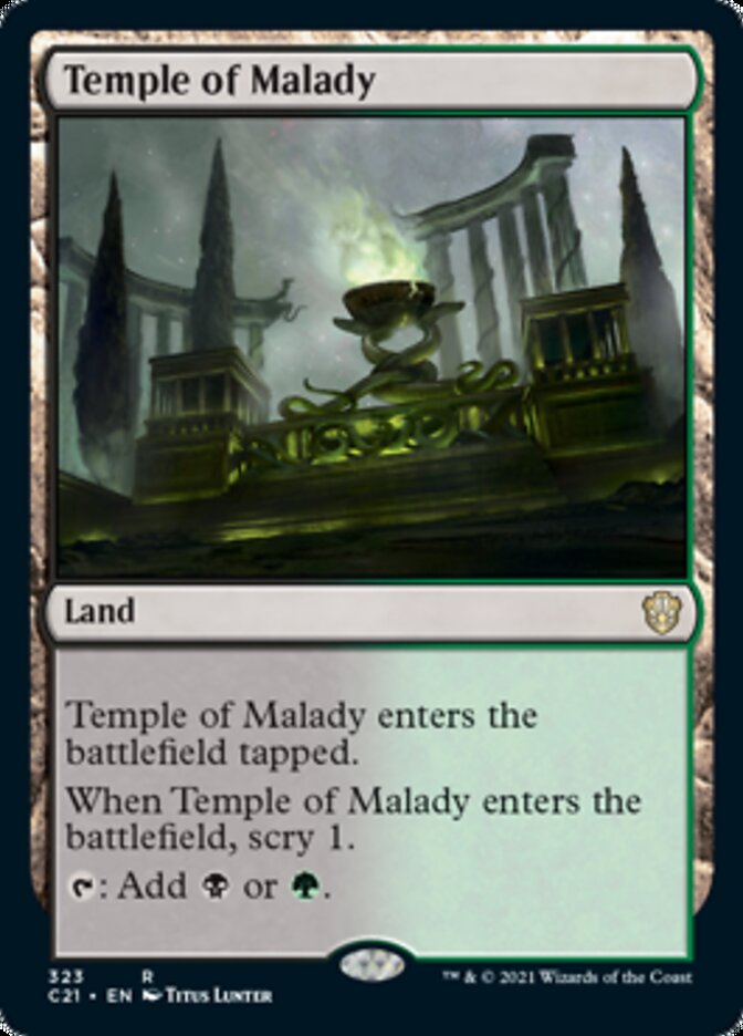 Temple of Malady [Commander 2021] | Grognard Games